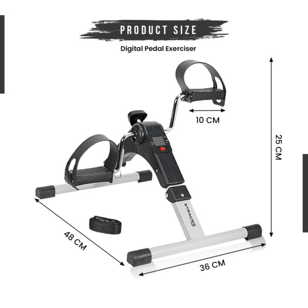 Under Desk Pedal Exerciser – Foldable Mini Bike for Home Workout & Physical Therapy - Image 2