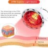 Infrared Red Light Therapy Lamp with Stand & Wheels – 275W Full-Body Heat Treatment
