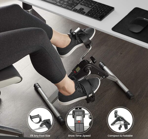Under Desk Pedal Exerciser – Foldable Mini Bike for Home Workout & Physical Therapy - Image 4