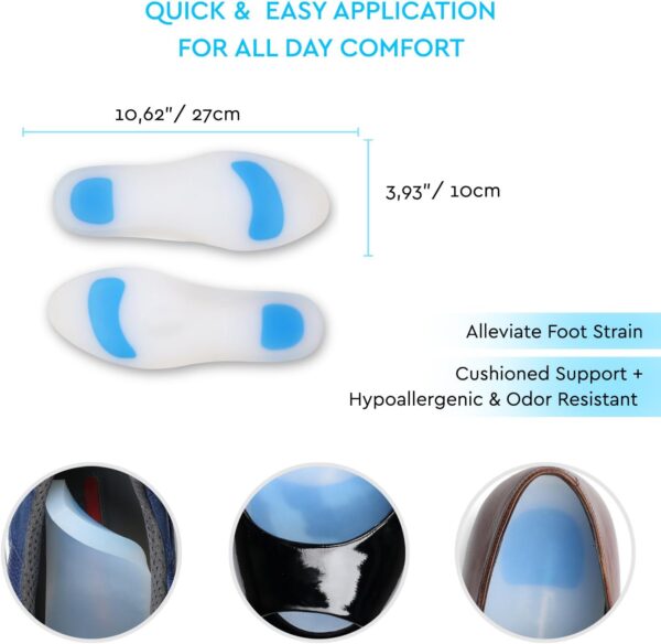 Silicone Insoles – Arch Support Shoe Inserts for Foot Pain Relief - Image 4