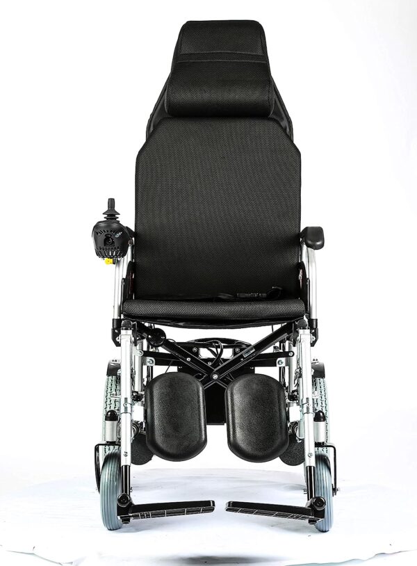 Reclining Electric Wheelchair – Lightweight, Foldable, Dual Motor, Adjustable Backrest & Footrest - Image 4