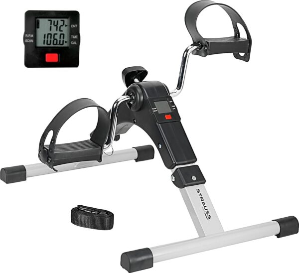 Under Desk Pedal Exerciser – Foldable Mini Bike for Home Workout & Physical Therapy