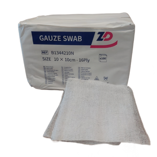 Cotton Gauze Swab – 5x5 cm, 7.5x7.5 cm, 10x10 cm (Non-Sterile, Highly Absorbent) - Image 3