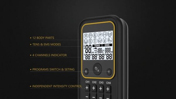 4-Channel TENS+EMS Electrotherapy Machine – Professional Pain Relief & Muscle Stimulation - Image 6