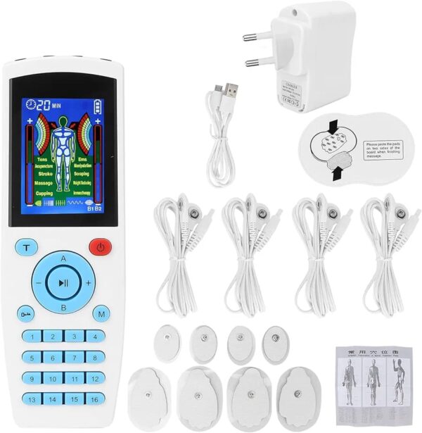 EMS TENS Electrotherapy– 16 Modes & 20 Intensity Muscle Stimulator for Pain Relief & Fitness