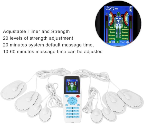 EMS TENS Electrotherapy– 16 Modes & 20 Intensity Muscle Stimulator for Pain Relief & Fitness - Image 3