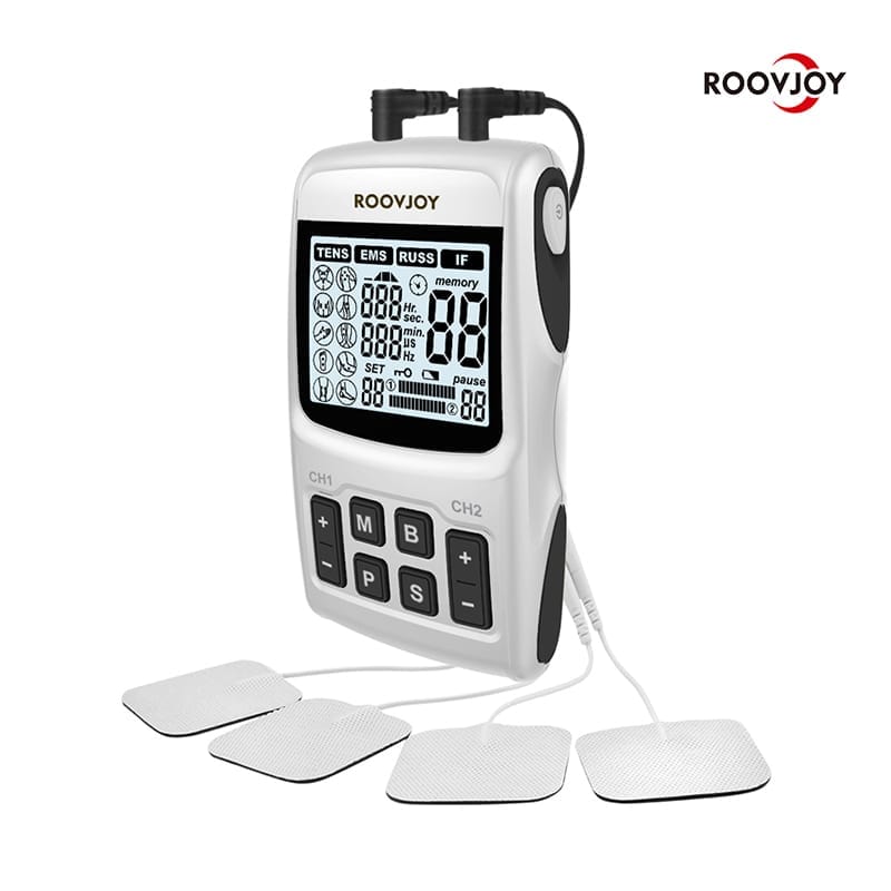 Electrotherapy Roovjoy 4-in-1 Machine 2 channels – TENS, EMS, IF, RUSS | Pain Relief & Rehab Device - Image 2
