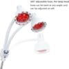doubleinfraredlight2 Double Head Infrared Red Light Therapy Lamp with Rolling Stand – Dual 275W Heat Treatment for Pain Relief