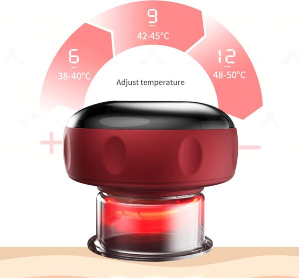 Electric Cupping Machine 3-in-1 – Suction, Red Light, Vibration Therapy - Image 5