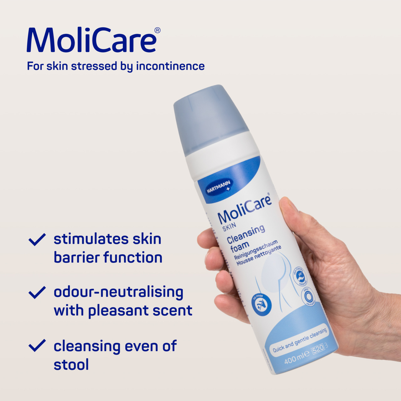 MoliCare® Skin Cleansing foam - Image 2