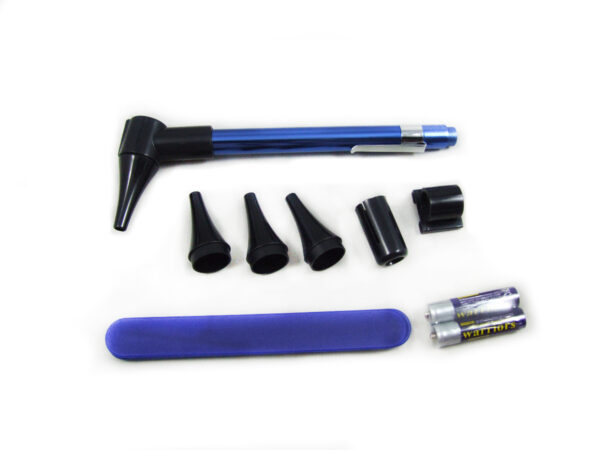 Otoscope Penlight Set – LED Light, Magnifying Lens, Earmuffs & Tongue Depressors - Image 2