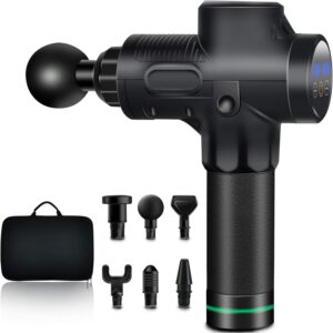 Professional Massage Gun with Carrying Case – 30-Speed Deep Tissue Muscle Massager