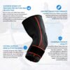 Elbow Support Brace with Strap – Compression Sleeve for Pain Relief