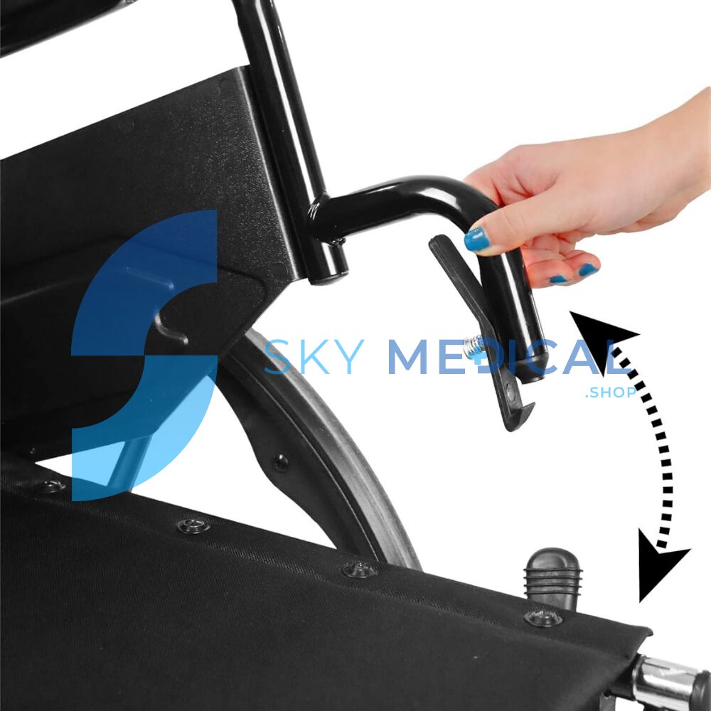 Steel Wheelchair SKY-1903GC-35 for Overweight Users - Image 5