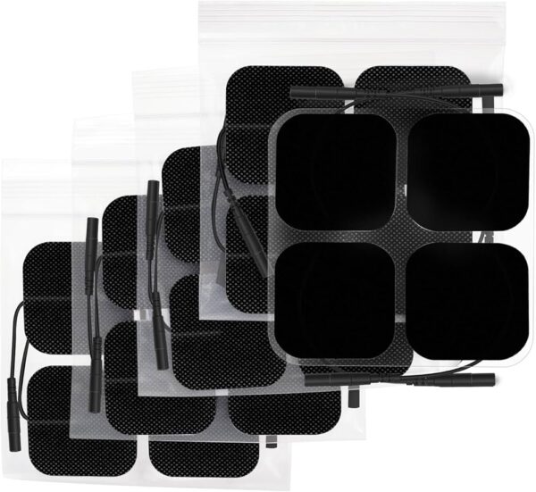 Roovjoy Premium Electrotherapy Electrodes 5×5 cm – 2 mm Pin – Pack of 2