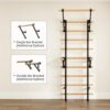 SKY-ProWall™ Elite Swedish Wall Ladder (Wall Bars / Espalier) with Adjustable Pull-Up & Dip Platform