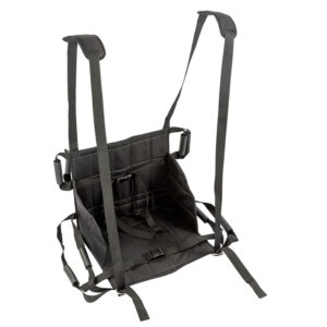 Assistive patient transfer lift seat used by caregivers