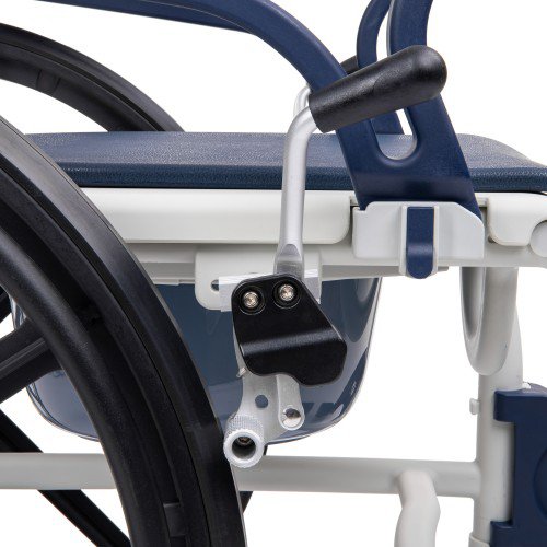 3-in-1 Commode Wheelchair Shower Chair with Brakes – Premium
