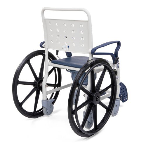3-in-1 Commode Wheelchair Shower Chair with Brakes – Premium