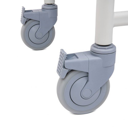 3-in-1 Commode Wheelchair Shower Chair with Brakes – Premium