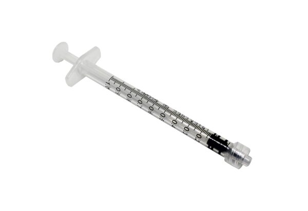 Syringes 1ml Luer Lock with Needle – 100 Pack