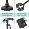 Foldable Walking Stick with LED Light Adjustable Cane