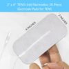 Electrotherapy Electrodes 5x10 cm – Pigtail Wire – 2 mm Pin Connector – Pack of 2