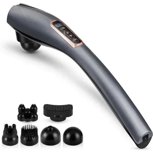 Electric Handheld Body Massager 6-in-1 (Rechargeable & AC)