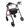 Aluminum Rollator Walker with Seat & Brakes 4 Wheel