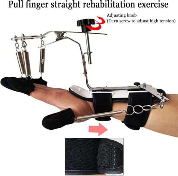 Active Passive Finger Training Device Active & Passive Finger Rehabilitation Trainer – Adjustable Hand Therapy Device