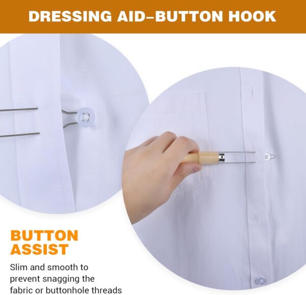 Button Hook & Zipper Pull Assist Tool