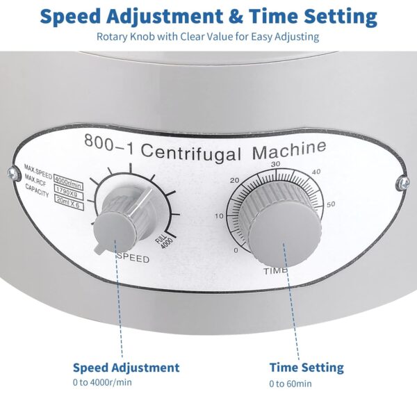 Centrifuge 800-1 – 4000 RPM 6 Tube