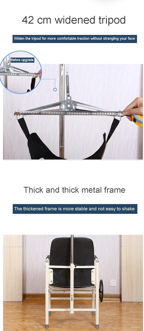 Cervical Traction Chair Adjustable Neck Therapy Device