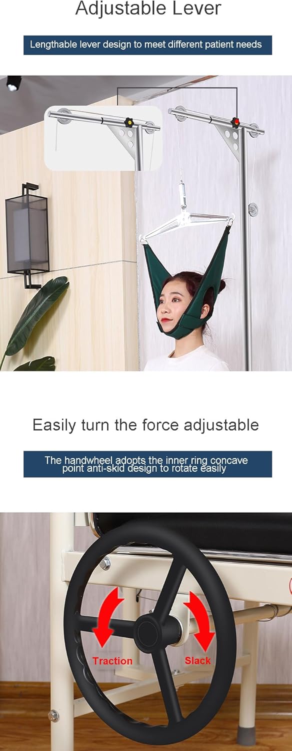 Cervical Traction Chair Adjustable Neck Therapy Device