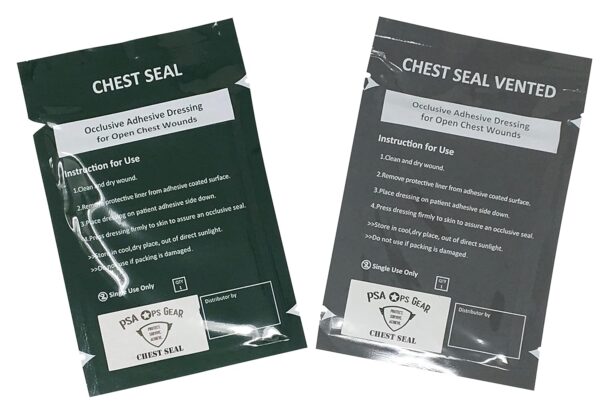 Chest Seal Occlusive Dressing (Vented & Non-Vented)