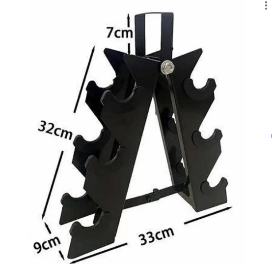 Dumbbell Rack 9 Dumbbell Rack Stand (6 Pair Capacity)