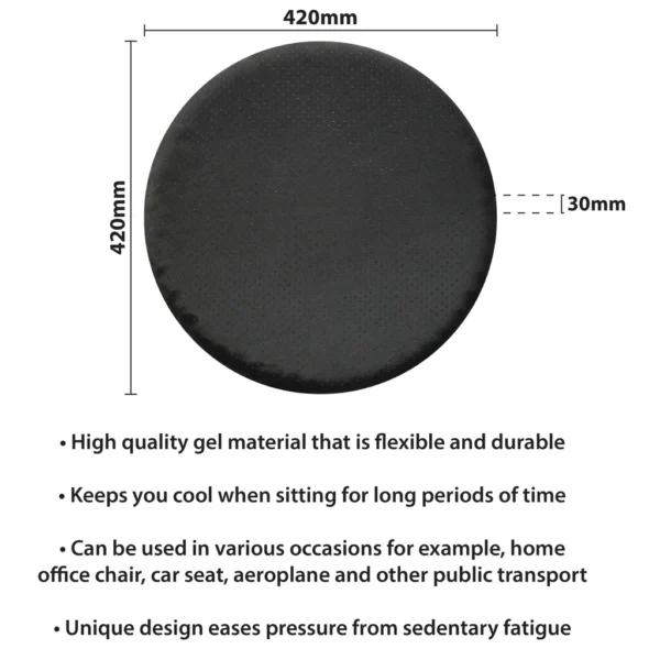 Gel Donut Cushion Cushion for Pressure Relief & Hemorrhoid Pain