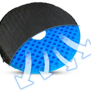 Gel Donut Cushion Cushion for Pressure Relief & Hemorrhoid Pain
