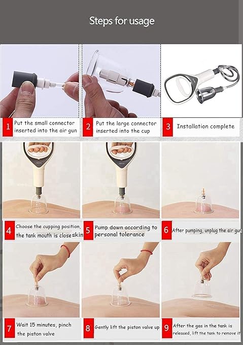 Houjama Cupping Hand Pump Suction Gun For Cupping Therapy2 Hijama Cupping Hand Pump Suction Gun