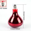 Infrared Heat Lamp Bulb E27 – 150W / 275W Physiotherapy