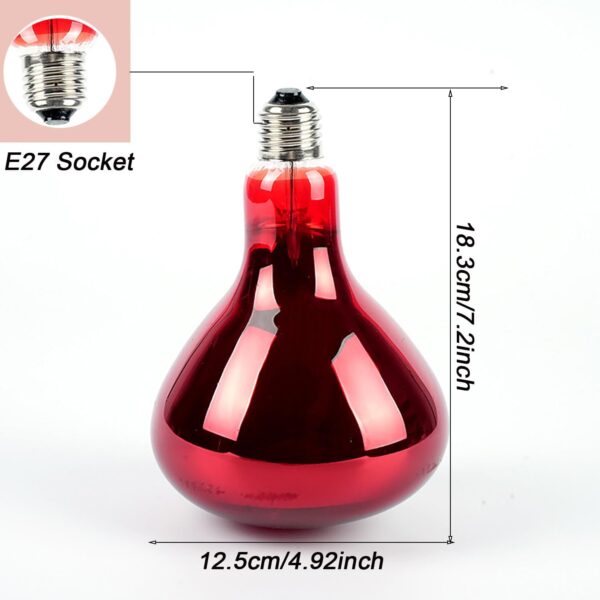 Infrared Heat Lamp Bulb E27 – 150W / 275W Physiotherapy