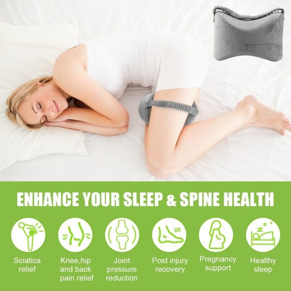 Orthopedic Knee Pillow Memory Foam Leg Support Cushion