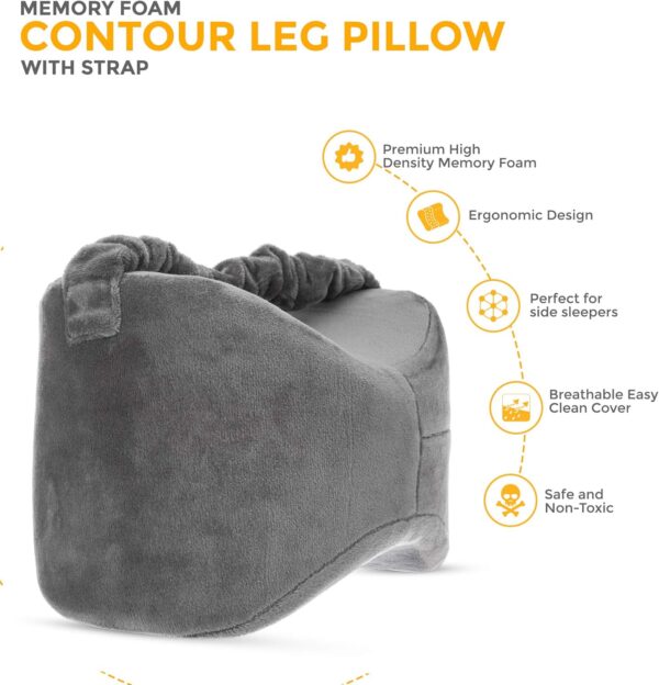 Orthopedic Knee Pillow Memory Foam Leg Support Cushion