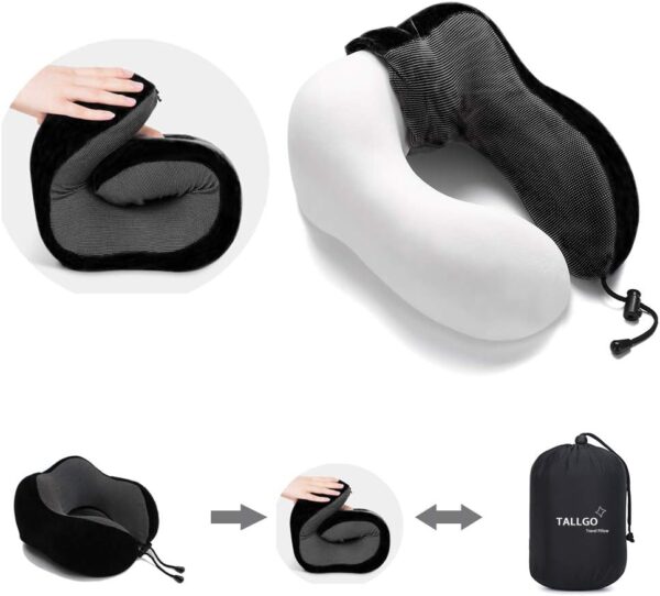 Memory Foam Neck Travel Pillow U Shape Support Cushion