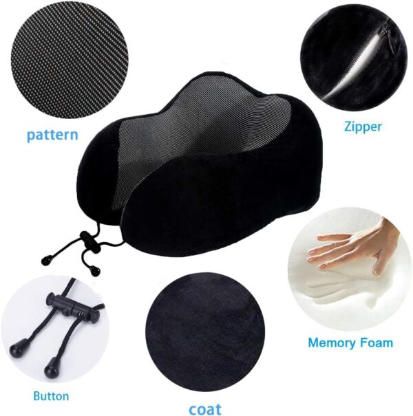 Memory Foam Neck Travel Pillow U Shape Support Cushion
