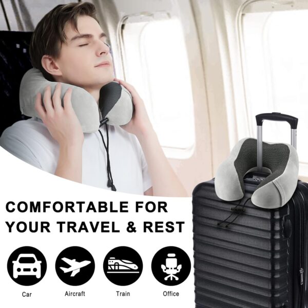 Memory Foam Neck Travel Pillow U Shape Support Cushion