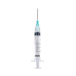 OPH-126-2 Syringes 5ml Optimal with Needle Luer Lock - 100/Pack