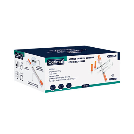 Syringes Insulin 1ml & 0.5ml - 100/Pack