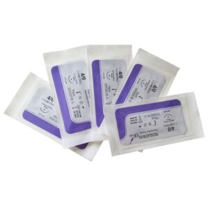 PGA Sutures Surgical Sutures PGA Absorbable (2/0–6/0) – 12 Pack