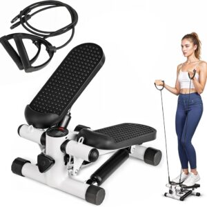 Mini Pedal Stepper with Resistance Bands